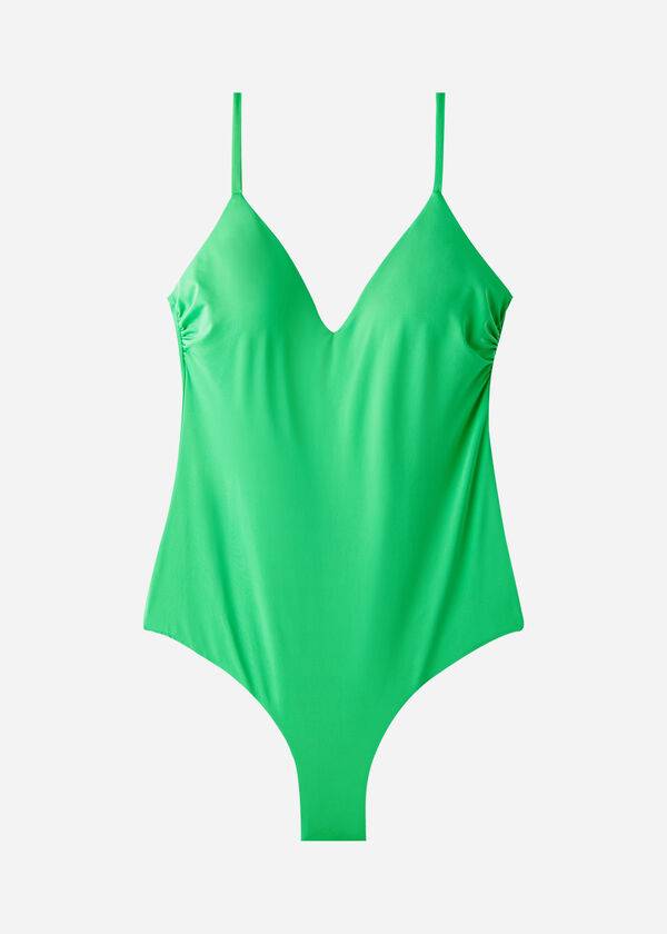 Calzedonia Polstret One-Piece Indonesia Badedragter Dame Grøn | DK2179BC