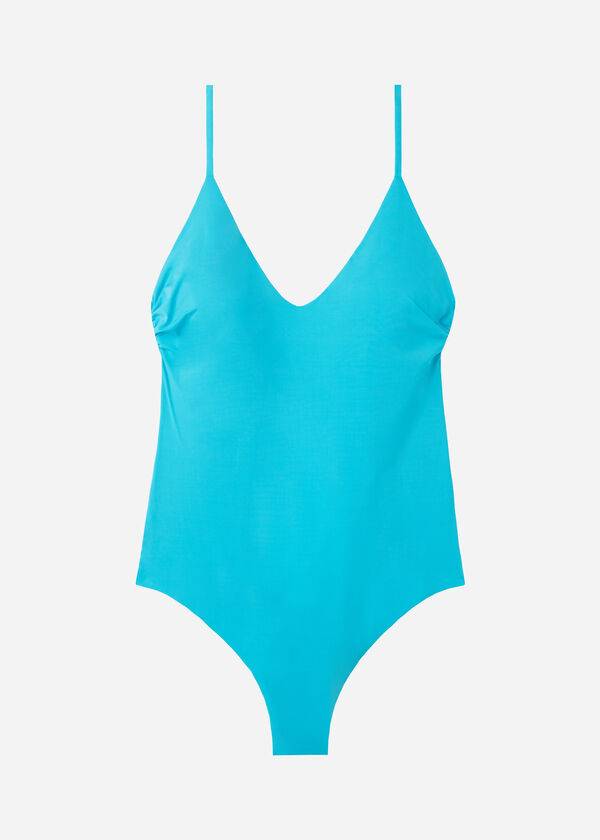 Calzedonia Polstret One-Piece Indonesia Badedragter Dame Turkis | DK2183WY