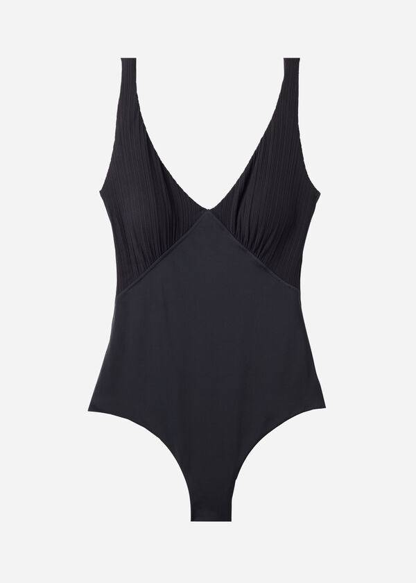 Calzedonia Polstret One-Piece Shaping-Effect Pesaro Badedragter Dame Sort | DK2196GL