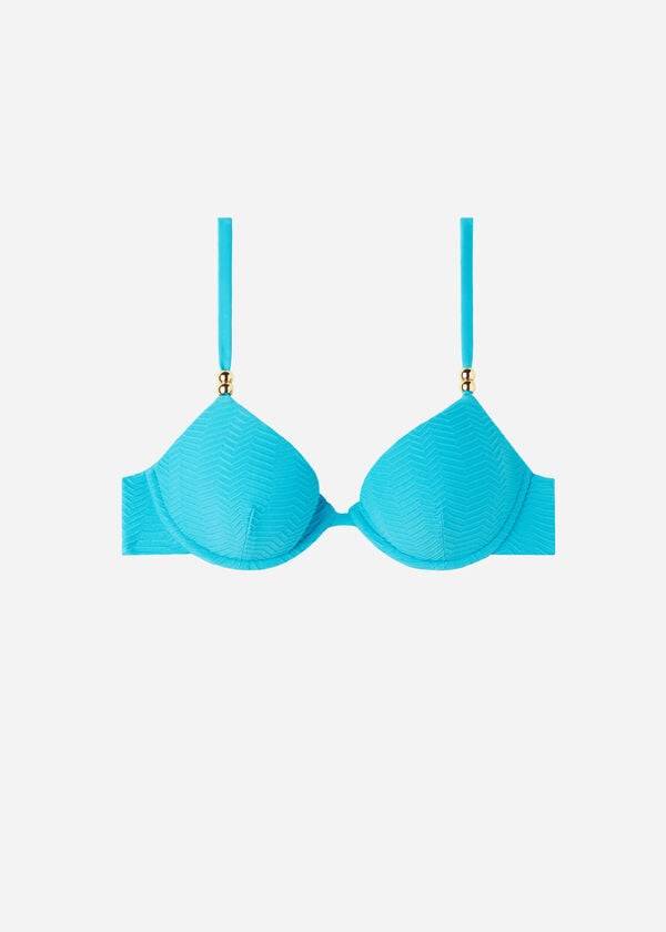 Calzedonia Polstret Push-Up Casablanca Bikini Toppe Dame Turkis | DK1849YU