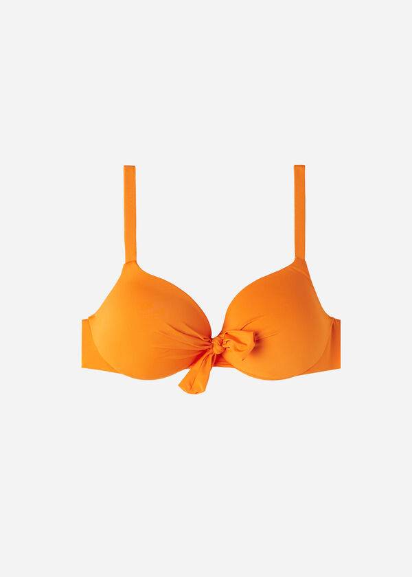 Calzedonia Polstret Push Up Indonesia Eco Sexy Bikini Toppe Dame Orange | DK1828AP