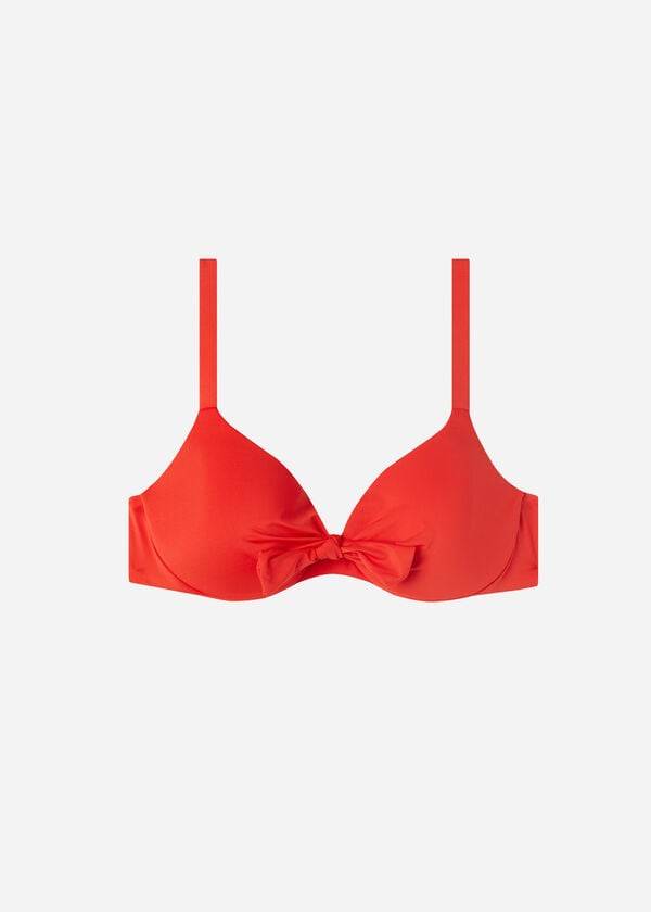 Calzedonia Polstret Push Up Indonesia Eco Sexy Bikini Toppe Dame Rød | DK1831FM