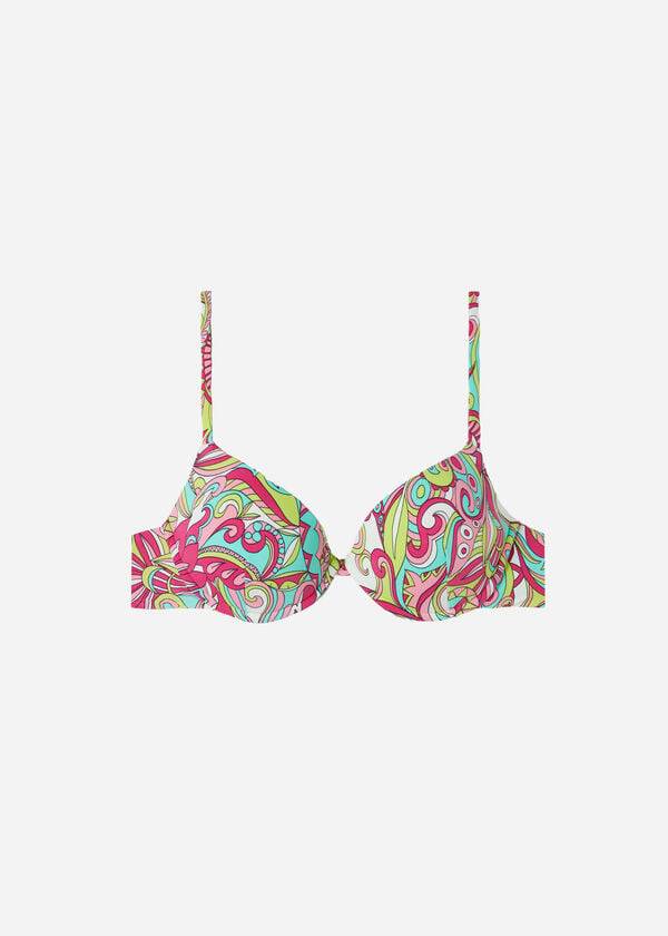 Calzedonia Polstret Push-Up Londra Bikini Toppe Dame Flerfarvede | DK1861KI