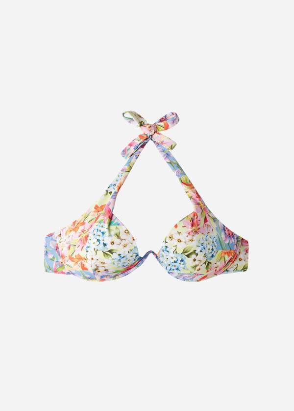 Calzedonia Polstret Push-Up Minorca Eco Bikini Toppe Dame Flerfarvede | DK1866VD