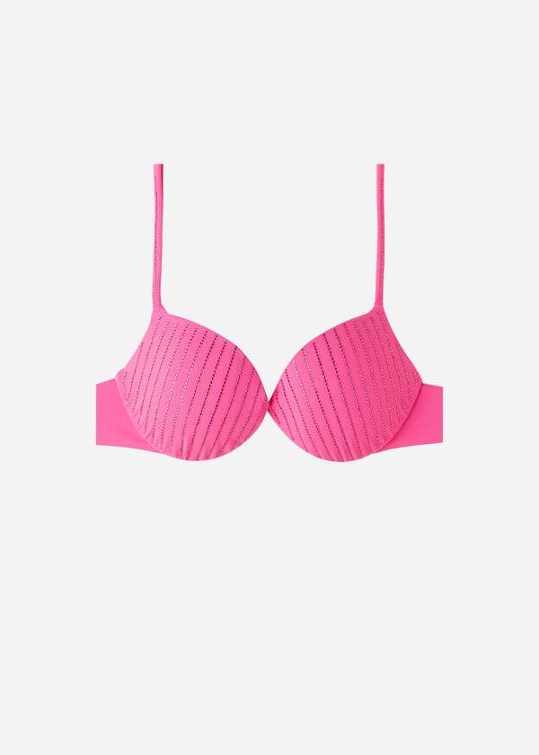 Calzedonia Polstret Push Up Shanghai Bikini Toppe Dame Lyserød | DK1833HK