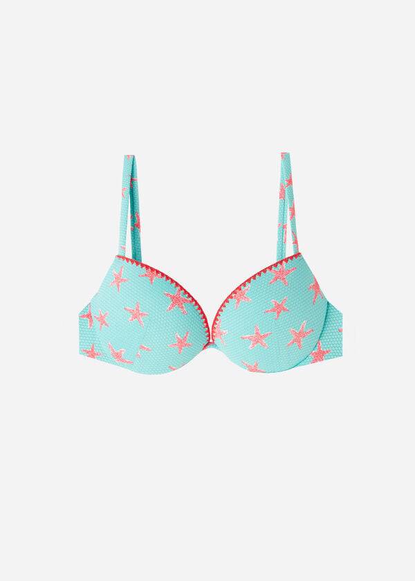 Calzedonia Polstret Push-up Buenos Aires Bikini Toppe Dame Mørkeblå | DK1837ZG