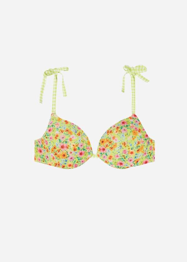 Calzedonia Polstret Push-up Siviglia Bikini Toppe Dame Gul | DK1879PQ