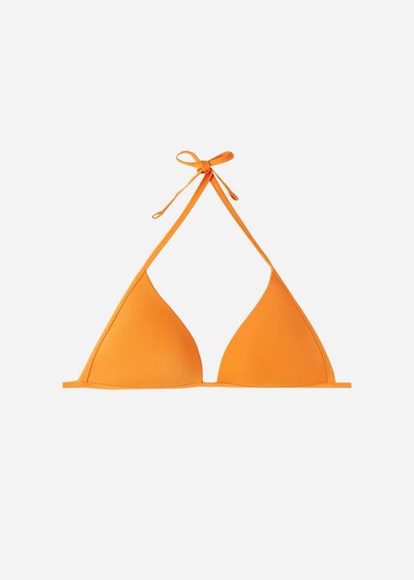 Calzedonia Polstret Triangle Indonesia Eco rise Bikini Toppe Dame Orange | DK1917CE