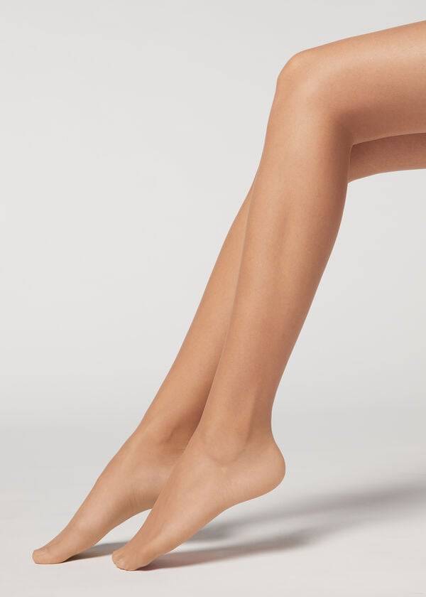 Calzedonia Premium Matt Second Skin 15 Denier Sheer Tights Dame Beige | DK1233FM