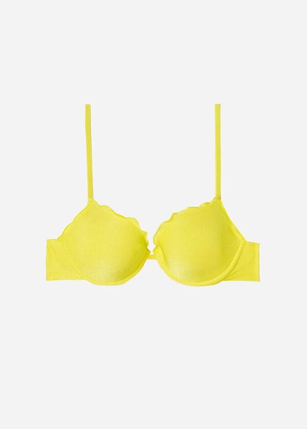 Calzedonia Push Up Formentera Bikini Toppe Dame Gul | DK1942XF