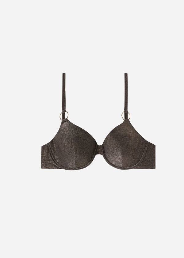 Calzedonia Push Up Hollywood Bikini Toppe Dame Sort | DK1943CE