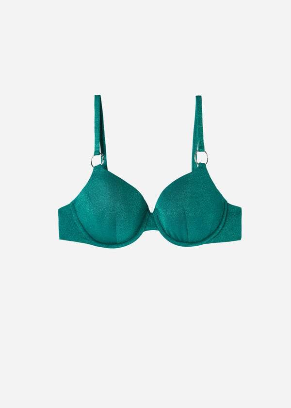 Calzedonia Push Up Hollywood Bikini Toppe Dame Grøn | DK1944VD