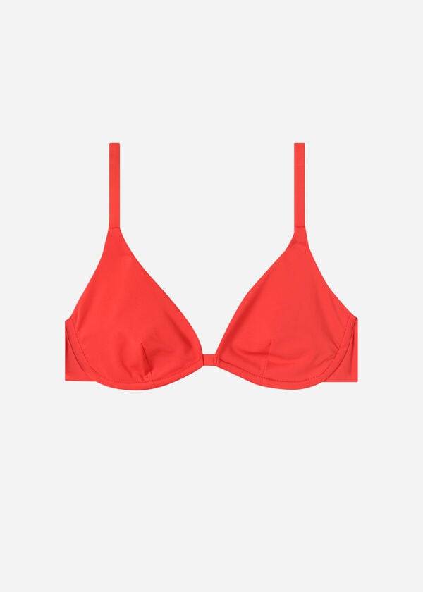 Calzedonia Push Up Indonesia Eco Bikini Toppe Dame Rød | DK1948QZ