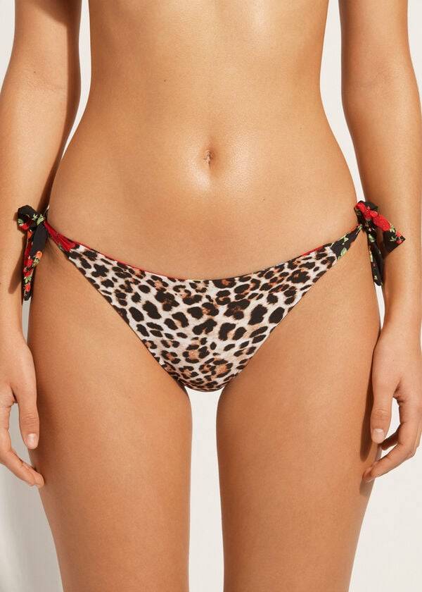 Calzedonia Reversible String Nizza Bikini Underdele Dame Lyserød | DK1514OR