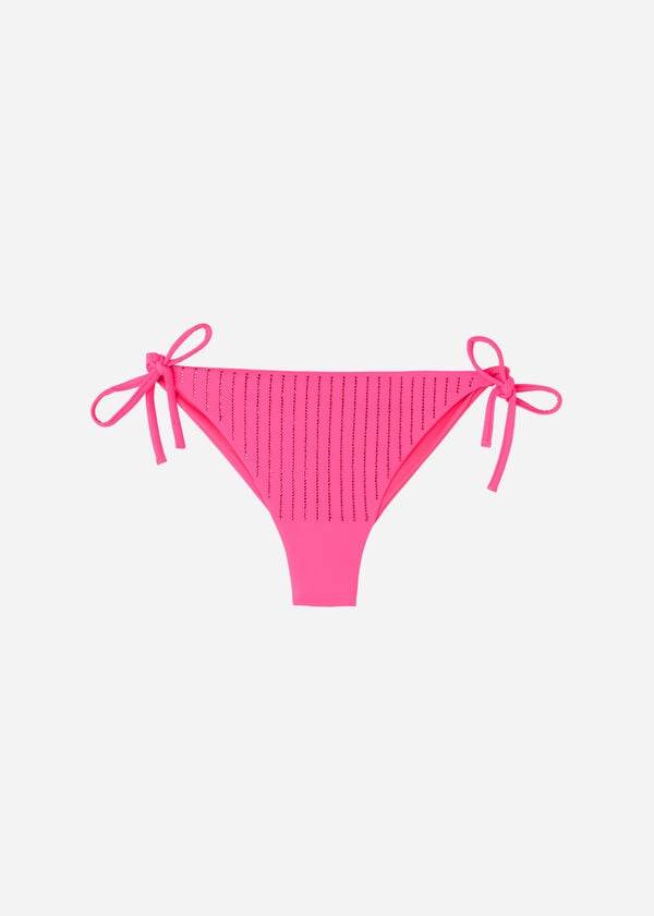 Calzedonia Rhinestone Brazilian String Shanghai Bikini Underdele Dame Lyserød | DK1517SO