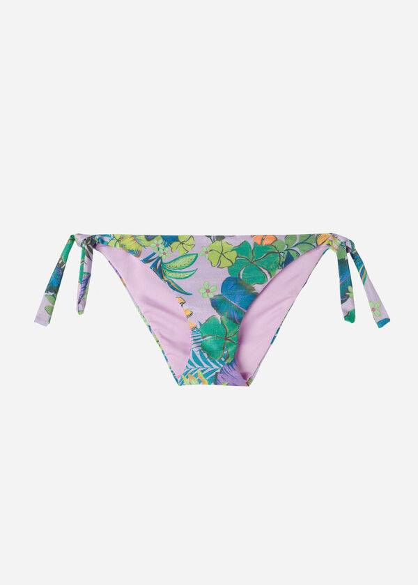 Calzedonia Side Tie Brasilia Bikini Underdele Dame Lilla | DK1557MA