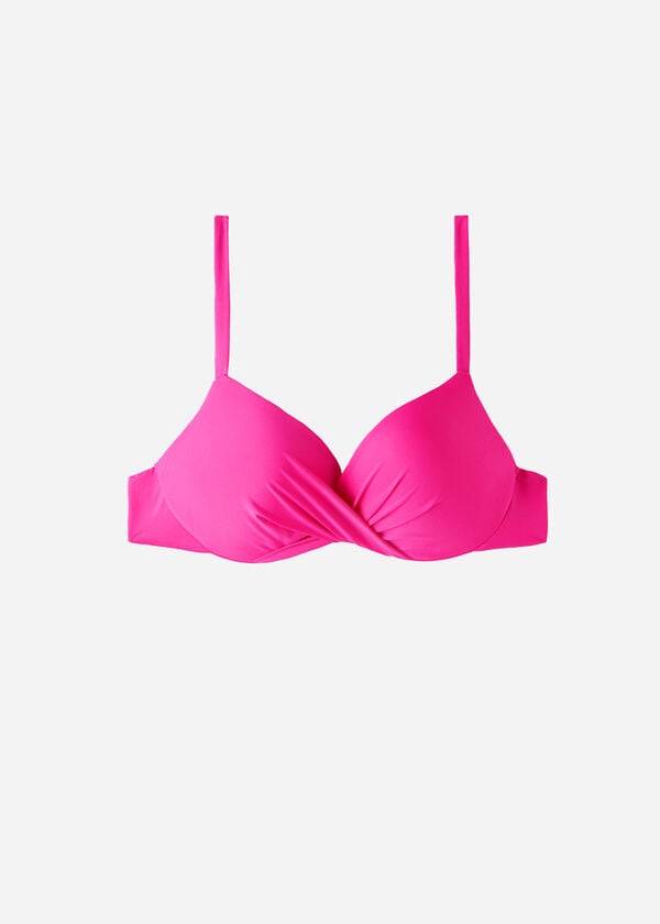 Calzedonia Soft Graduated Super Polstret Push-up Indonesia Eco Bikini Toppe Dame Lyserød | DK1963HK