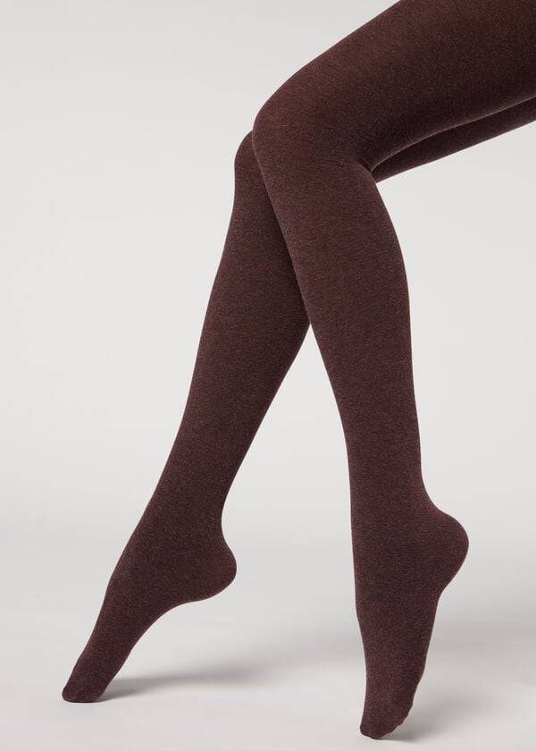 Calzedonia Soft Modal and Cashmere Blend Opaque Tights Dame Rød | DK1063MA