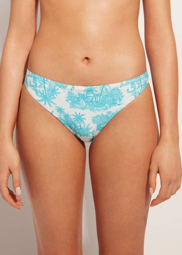 Calzedonia Sorrento Bikini Underdele Dame Blå | DK1575KI