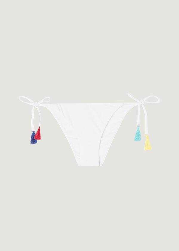 Calzedonia String Delhi Bikini Underdele Dame Hvide | DK1589YU