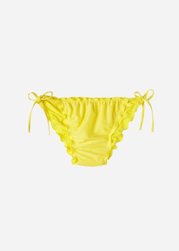 Calzedonia String Formentera Bikini Underdele Dame Gul | DK1593PQ