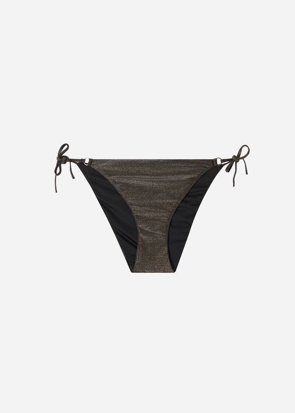 Calzedonia String Hollywood Bikini Underdele Dame Sort | DK1596DN