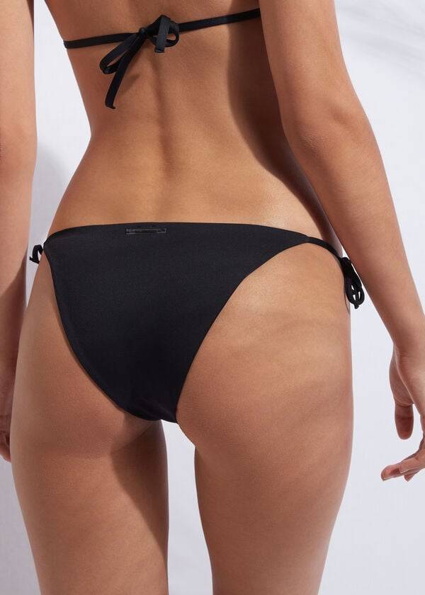 Calzedonia String Indonesia Bikini Underdele Dame Sort | DK1597FM