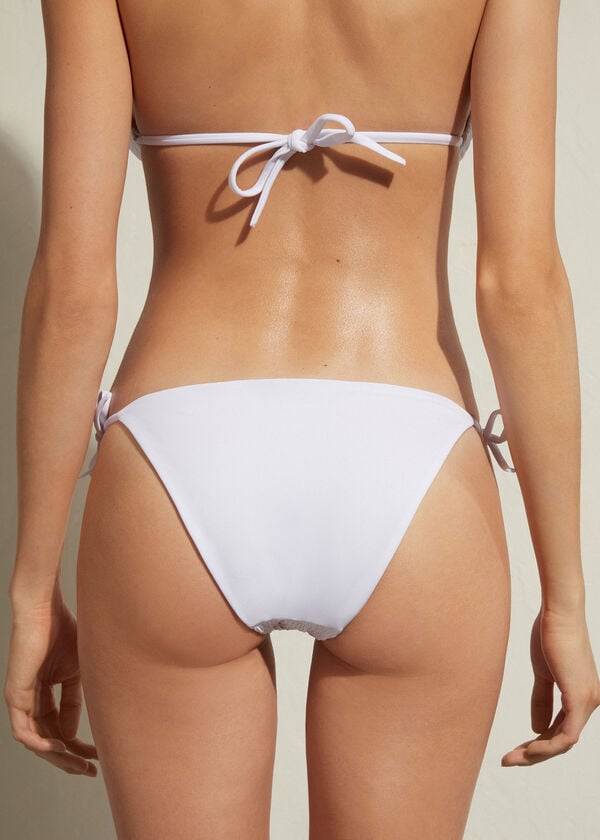 Calzedonia String Lanzarote Bikini Underdele Dame Hvide | DK1598GL