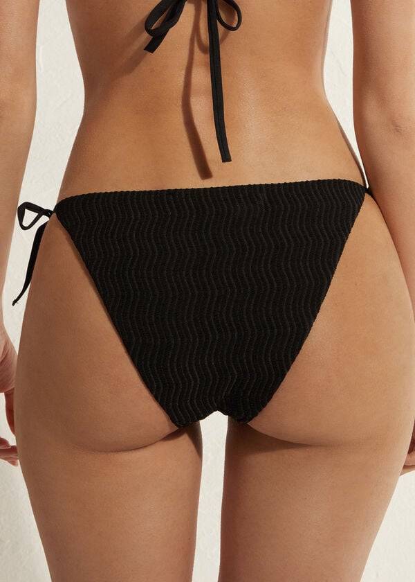 Calzedonia String Mykonos Bikini Underdele Dame Sort | DK1608NB