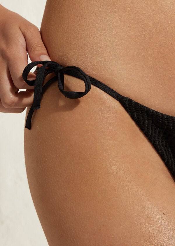 Calzedonia String Mykonos Bikini Underdele Dame Sort | DK1608NB