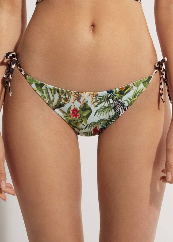 Calzedonia String Nairobi Eco Bikini Underdele Dame Grøn | DK1611WY