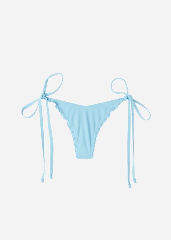 Calzedonia String Thong Islamorada Bikini Underdele Dame Blå | DK1617IS