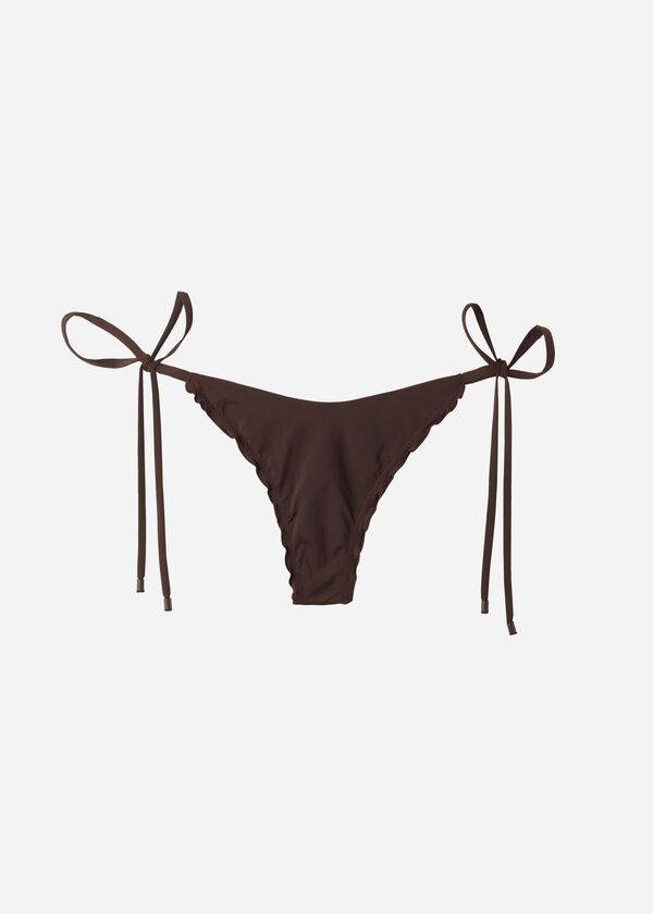 Calzedonia String Thong Islamorada Bikini Underdele Dame Kaffe Brune | DK1618OR