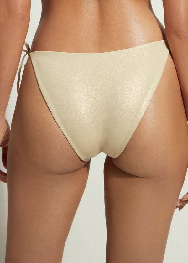 Calzedonia String Tie Abu Dhabi Bikini Underdele Dame Guld | DK1620AP