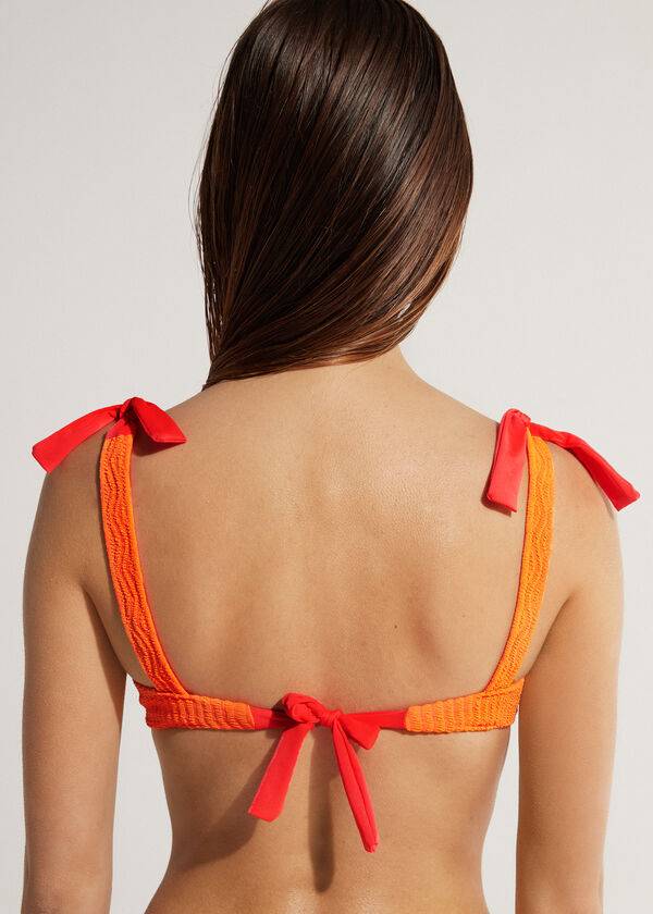 Calzedonia Tank Mykonos Bikini Toppe Dame Orange | DK1986DN