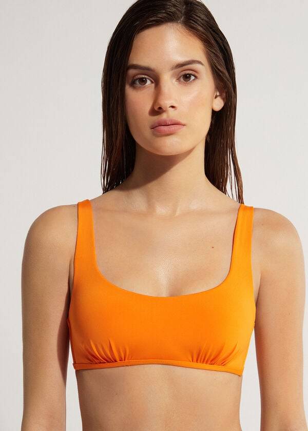 Calzedonia Tank Stil Indonesia Eco Bikini Toppe Dame Orange | DK1990JJ