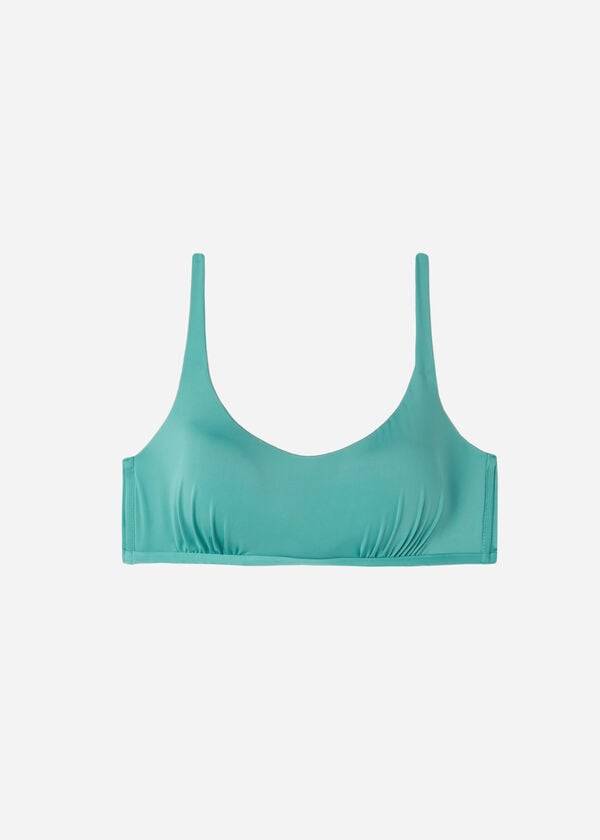 Calzedonia Tank Stil Indonesia Eco Bikini Toppe Dame Turkis | DK1991KI