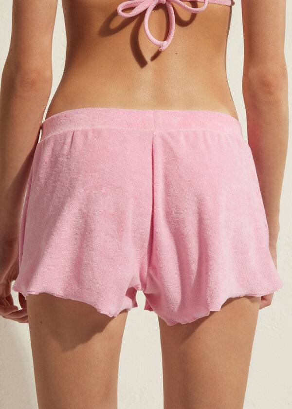 Calzedonia Terrycloth Shorts Cover Ups Dame Lyserød | DK2151CE