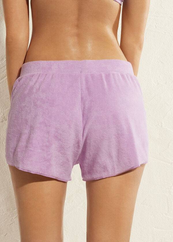 Calzedonia Terrycloth Shorts Cover Ups Dame Lilla | DK2152VD