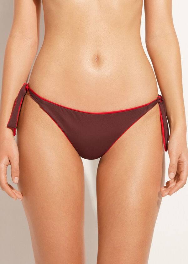 Calzedonia Tied Indonesia Eco Bikini Underdele Dame Rød | DK1652JJ