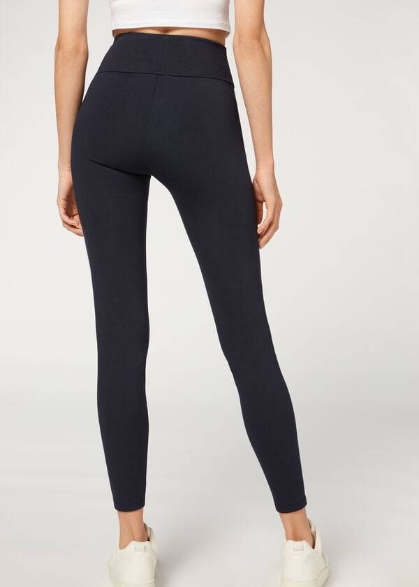 Calzedonia Total Shaper Leggings Dame Blå | DK2703UT