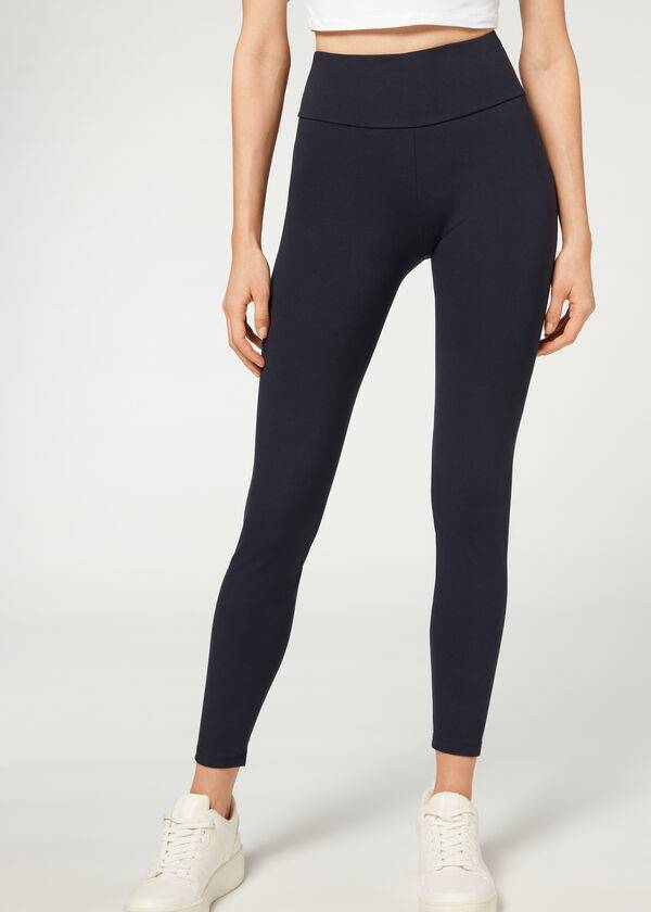 Calzedonia Total Shaper Leggings Dame Blå | DK2703UT