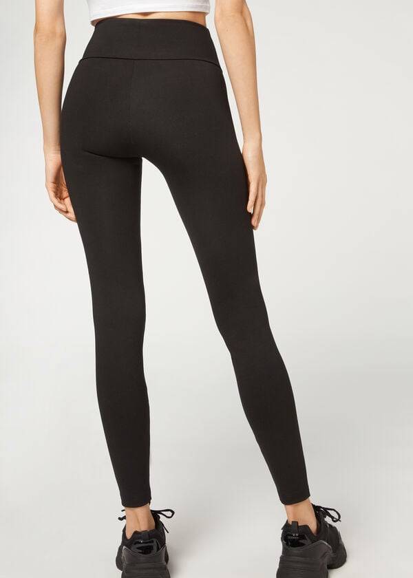 Calzedonia Total Shaper Leggings Dame Sort | DK2704YU