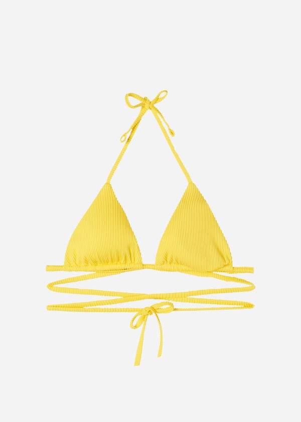 Calzedonia Triangle Badesandaler String New York Bikini Toppe Dame Gul | DK2021CE