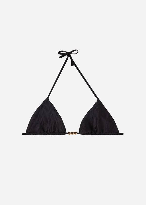 Calzedonia Triangle String Casablanca Bikini Toppe Dame Sort | DK2029RW