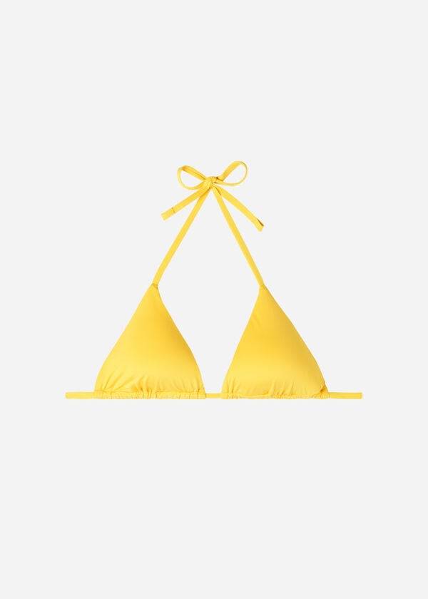 Calzedonia Triangle String Indonesia Eco Bikini Toppe Dame Gul | DK2038DN