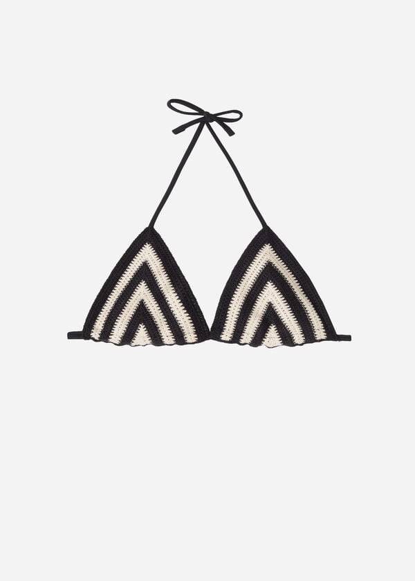 Calzedonia Triangle String Mumbai Bikini Toppe Dame Sort Beige | DK2053WY