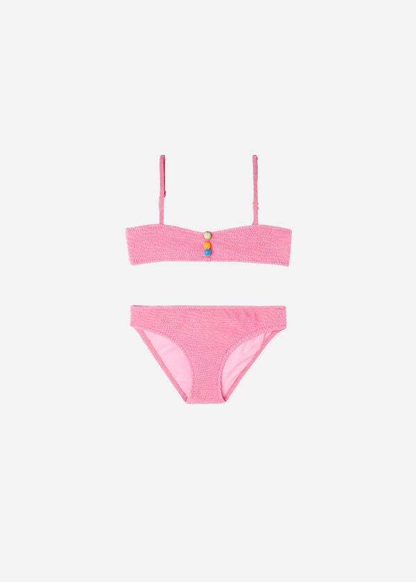 Calzedonia Two-Piece Bandeau San Diego Badedragter Børn Lyserød | DK3068GL