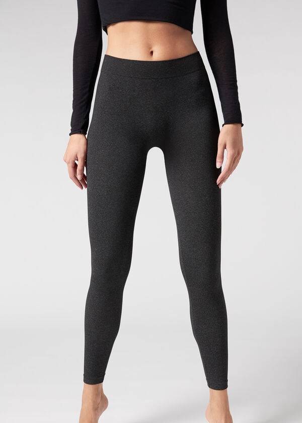 Calzedonia Ultra-Opaque Microfiber Leggings Dame Grå | DK2710MA